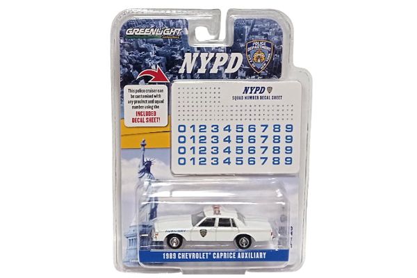 Greenlight Chevrolet Caprice Auxiliary "NYPD" weiss 1989