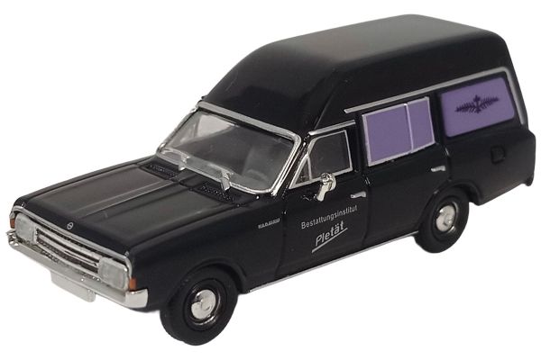 Brekina Opel Rekord C Bestattungswagen 1968 Pietät schwarz 1:87