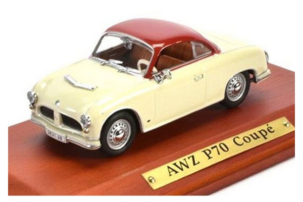 gebraucht! Atlas 7130116 AWZ P70 Coupe 1957 creme/rot 1:43