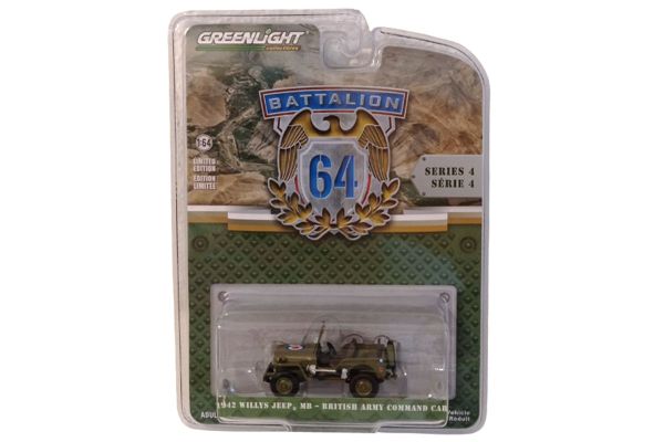 Greenlight 61040-B Willys Jeep MB British Army Command Car grün 1942 - Battalion 4