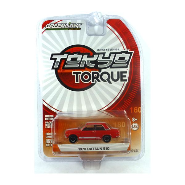 Greenlight 47030-B Datsun 510 rot 1970 Tokyo Torque 1:64