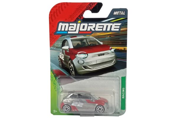 Majorette Fiat 500 Icon rot/grau - Racing ca. 1:64