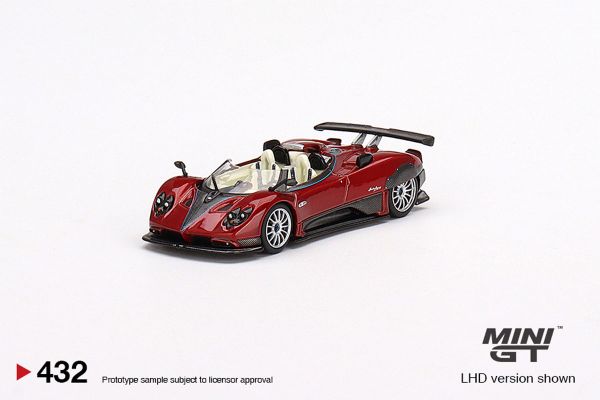 TSM-Models 432 Pagani Zonda HP Barchetta rot (LHD) MiniGT Maßstab 1:64 Modellauto