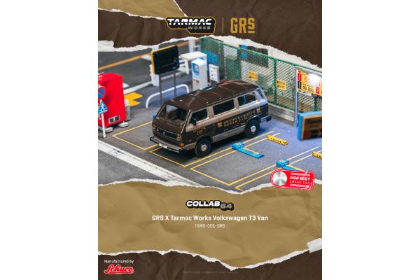 ***PREORDER Tarmac VW T3 Bus GRS x Tarmac schwarz/gold
