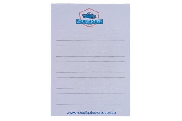 Modellautos-Dresden Notizblock DIN A6 105 x 148 mm