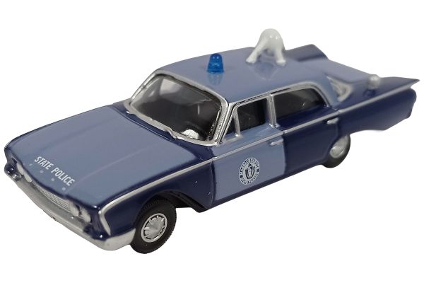 Oxford Ford Fairlane Sedan 1960 Massachusetts Police Radar Car blau 1:87