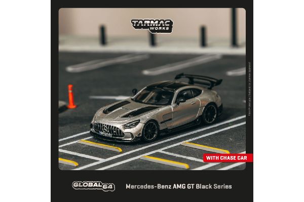 ***Tarmac T64G-042-SL Mercedes Benz AMG GT Black Series silber metallic Maßstab 1:64 Modellauto