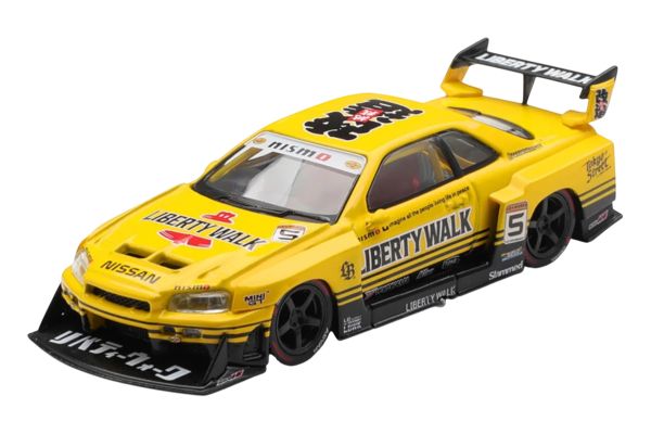 ***PREORDER MiniGT Nissan Skyline GTR (R34) Super Silhouette Sport gelb 2025