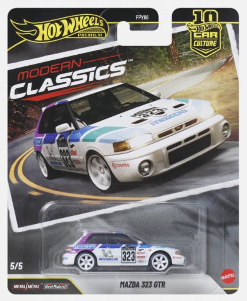 Hot Wheels FPY86-JKF17 Mazda 323 GTR weiss - Modern Classics 1:64