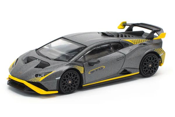 ***PREORDER Pop Race Lamborghini Huracan STO matt grau Maßstab 1:64 (PR640242)