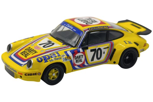 Spark Porsche 911 Carrera RSR 3.0 #70 Touroul/Cachia/Rua 24h Le Mans 1974 gelb 1:64