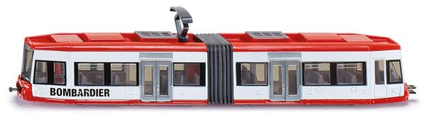 Siku 1895 Straßenbahn "Bombardier" weiß/rot Maßstab 1:87