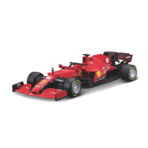 Bburago 36829 Ferrari SF21 "#16 C. Leclerc" Formel 1 2021 Maßstab 1:43 Modellauto