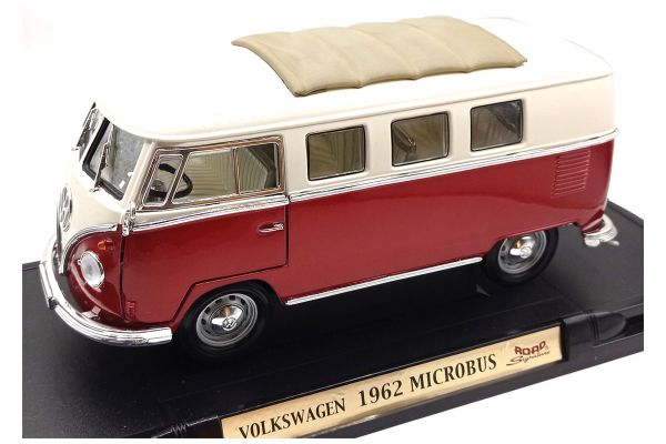 Road Signature 92327 VW T1 Microbus rot/weiss 1962 Maßstab 1:18 Modellauto (NOS)