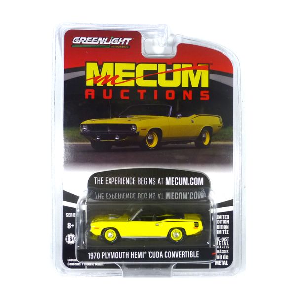 Greenlight 37210-C Plymouth Hemi Cuda Convertible gelb - Mecum Auctions 1:64