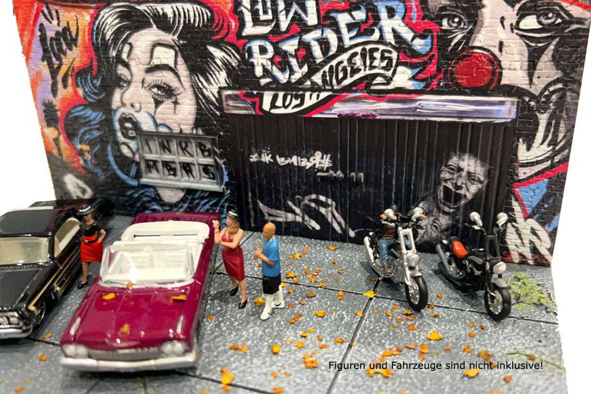 American Dioma 38192 Miniaturauto – Sammlermodell In Schwarz/Weiß, Maßstab 1:18, Aus Kunstharz