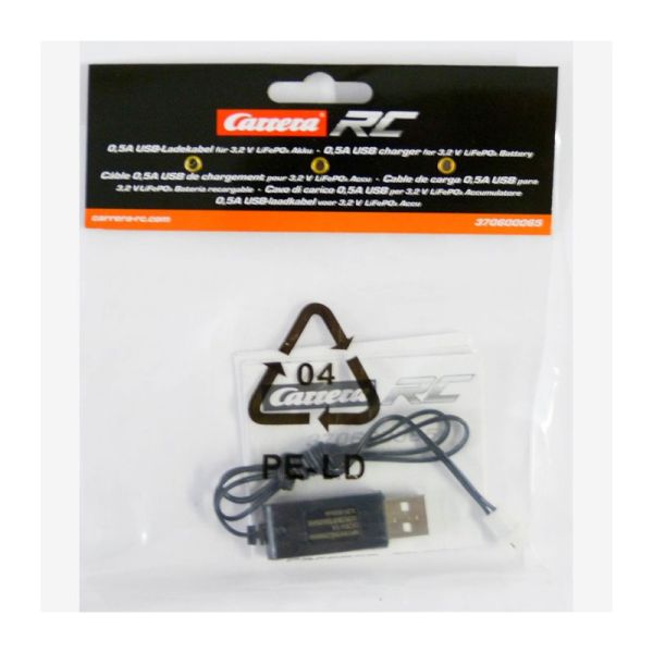 Carrera 370600065 USB Ladekabel für 3.2V LiFePo4 Akku