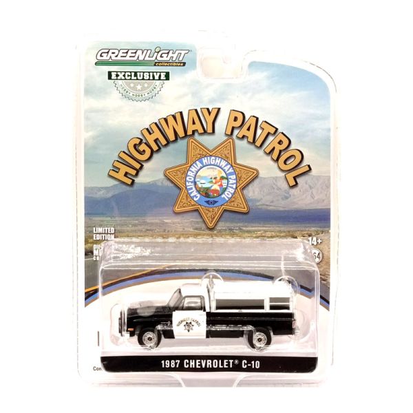 Greenlight 30294 Chevrolet C-10 &quot;California Highway Patrol&quot; schwarz/weiss 1987 - Exclusive Maßstab 1