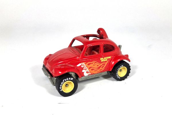 gebraucht! Hot Wheels Baja Bug VW Käfer rot Gummireifen Good Year 1983 - fast wie neu