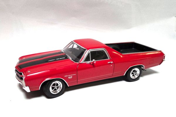 gebraucht! Welly 12543 Chevrolet El Camino SS 396 rot 1970 1:18 - fast wie neu