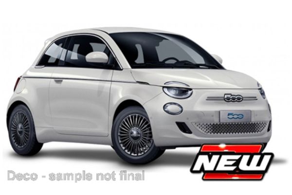 Bburago 21110 Fiat 500e 2023 weiss Maßstab 1:24