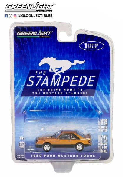 Greenlight 13340-F Ford Mustang Cobra kupfer metallic 1980 - Stampede 1 Maßstab 1:64 Modellauto