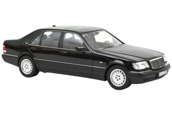 Norev Mercedes-Benz S600 (W140) 1997 schwarz metallic 1:18