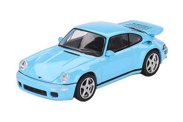 TSM-Models 562 Porsche 911 RUF CTR Anniversary himmelblau (LHD) - MiniGT Maßstab 1:64