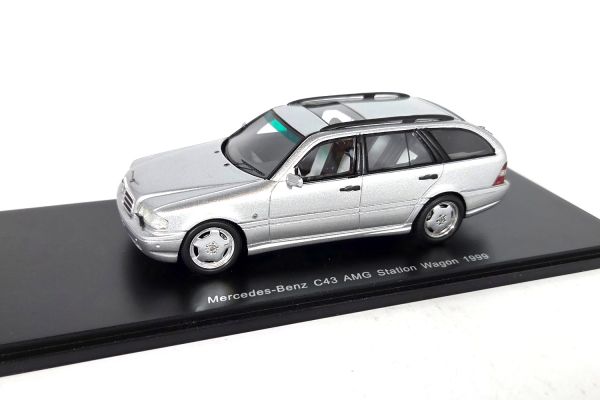 NOS! Spark Mercedes-Benz C43 AMG Station Wagon (S202) silber 1:43