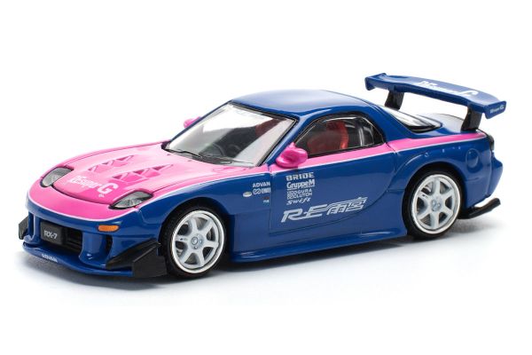 Pop Race 240 Mazda RX-7 Re-Amemiya blau/pink 1:64