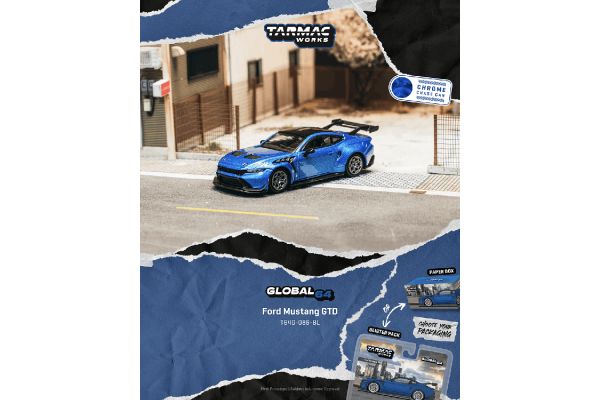 ***PREORDER Tarmac Ford Mustang GTD blau