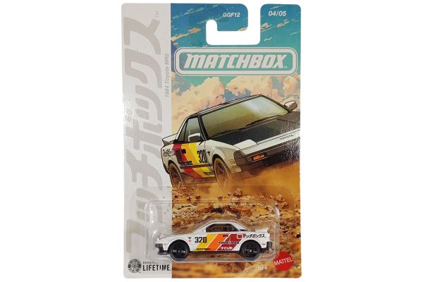 Matchbox GGF12-JJR68 Toyota MR2 weiss/gelb/rot 1984 - JDM Series 4/5