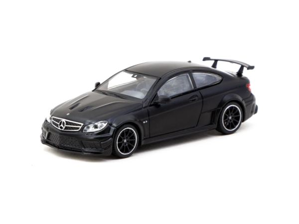 Tarmac Mercedes Benz C 63 AMG Coupé Black Series matt schwarz 1:64