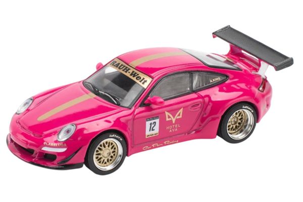 Pop Race 187 Porsche 911 (997) RWB AVA pink 1:64