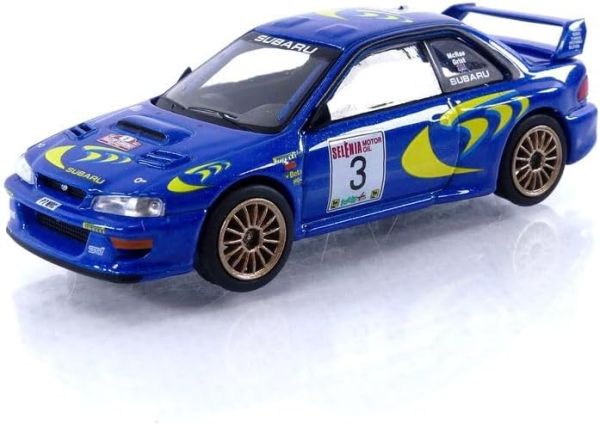 TSM-Models 512 Subaru Impreza WRC97 blau 1997 Rally Sanremo Winner #3 MiniGT Maßstab 1:64 Modellauto