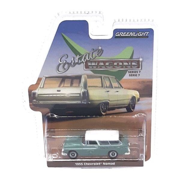 Greenlight 36040-A Chevrolet Nomad "Holley" 1955 hellgrün/weiss - Estate Wagons 7 Maßstab 1:64 Model