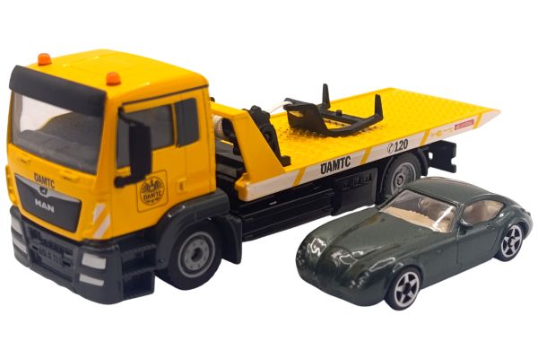 Siku 2722 MAN Abschleppwagen ÖAMTC mit Wiesmann GT 1:50