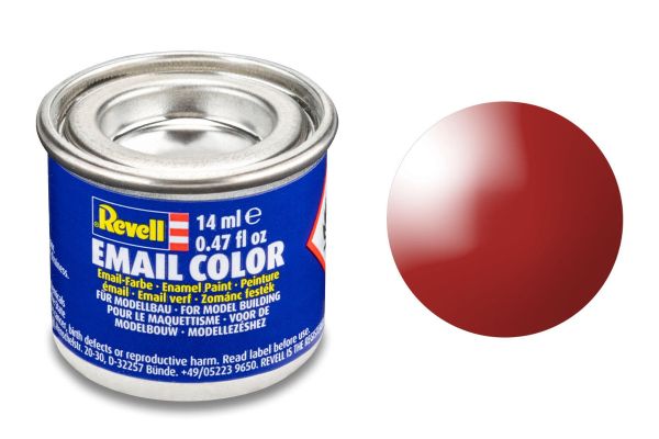Revell 32131 feuerrot glänzend Email Farbe Kunstharzbasis 14 ml Dose