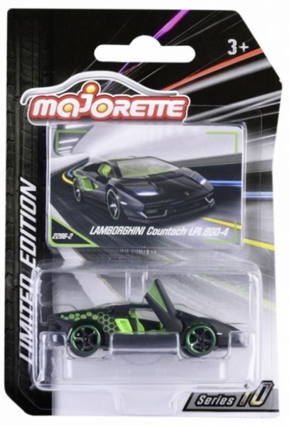 Majorette 212054034 Lamborghini Countach LPI 800-4 schwarz matt/grün (228B-2) - Limited Edition 10 M