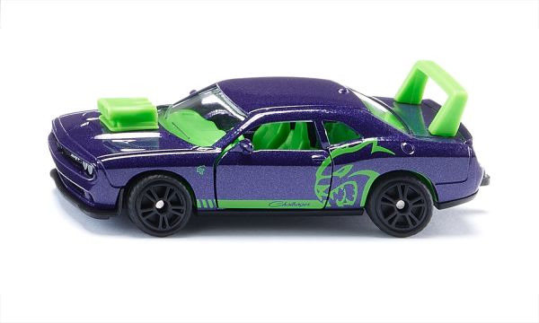 Siku 1572 Dodge Challenger SRT Hellcat Custom lila metallic/hellgrün Maßstab ca. 1:63 (Blister)