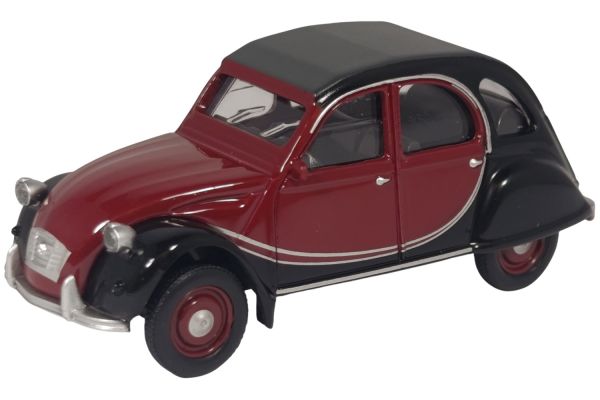 Norev Citroen 2CV Charleston 1987 bordeaux/schwarz ca. 1:64