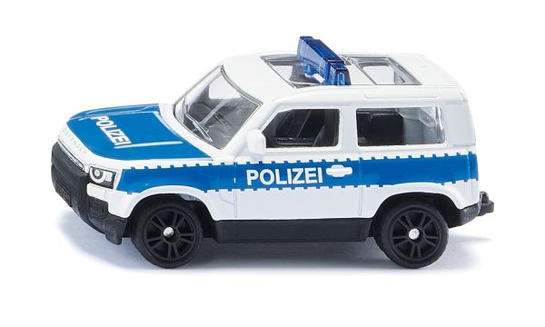 Siku 1569 Land Rover Defender 90 P400 AWD "Bundespolizei" weiss/blau Maßstab ca. 1:59 (Blister)