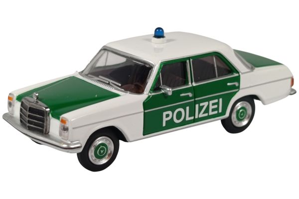 Schuco Mercedes-Benz 200D /8 Polizei weiss/grün 1:64