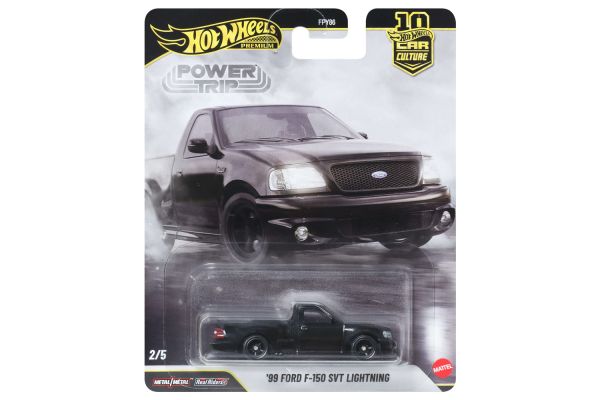 Hot Wheels FPY86-JKF33 Ford F150 SVT Lightning 1999 schwarz - Power Trip 2/5 1:64