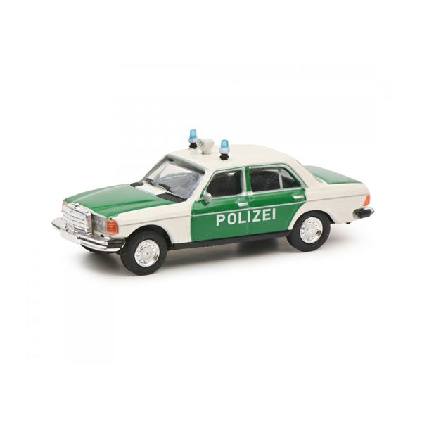 Schuco 452668900 Mercedes Benz 280E (W123) "Polizei" weiss/grün Maßstab 1:87 Modellauto