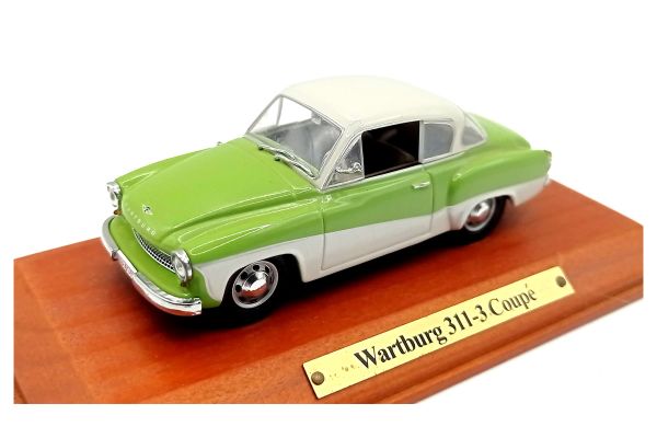 NOS! Atlas 7130127 Wartburg 311-3 Coupe 1960 grün/weiß 1:43