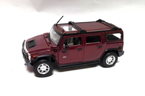 gebraucht! Maisto Hummer H2 Station Wagon weinrot metallic 1:27 - fast wie neu