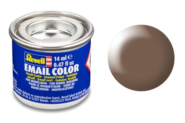 Revell 32381 braun seidenmatt Email Farbe Kunstharzbasis 14 ml Dose