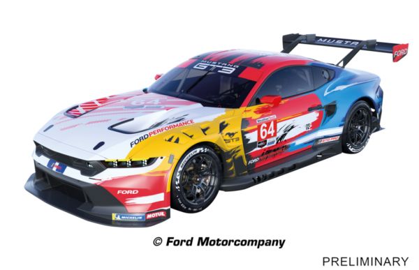 Carrera 20032050 Digital 132 Ford Mustang GT3 #64 Champion Spirit Fahrzeug