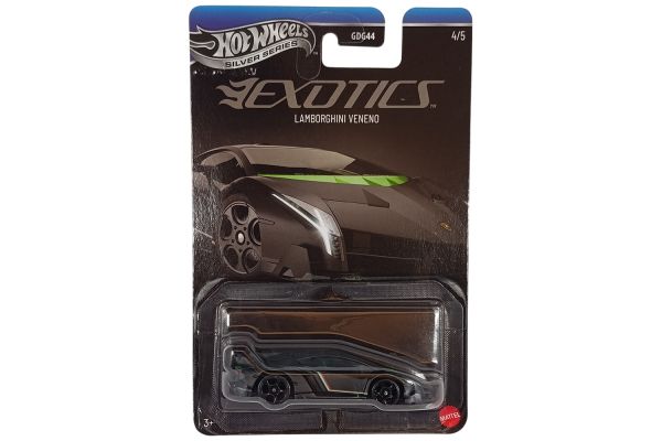 Hot Wheels JKX79 Lamborghini Veneno matt schwarz - Exotics 4/5
